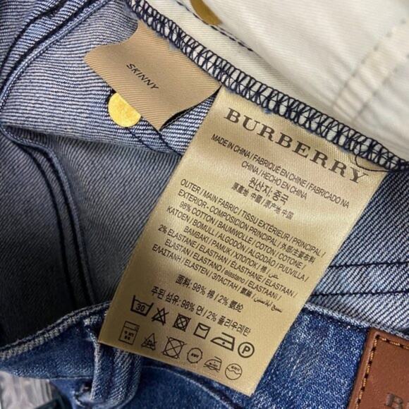 BURBERRY Arno Moto Skinny Jeans - Picture 7 of 8